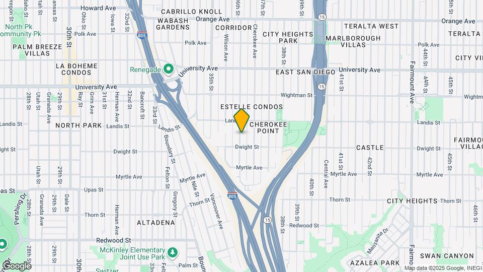 3637 36th St Mapa y Detalles de la Ubicación