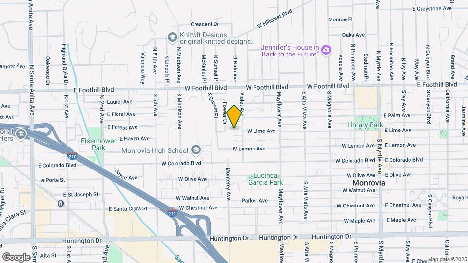 407 Violet Ave Map and Location Details