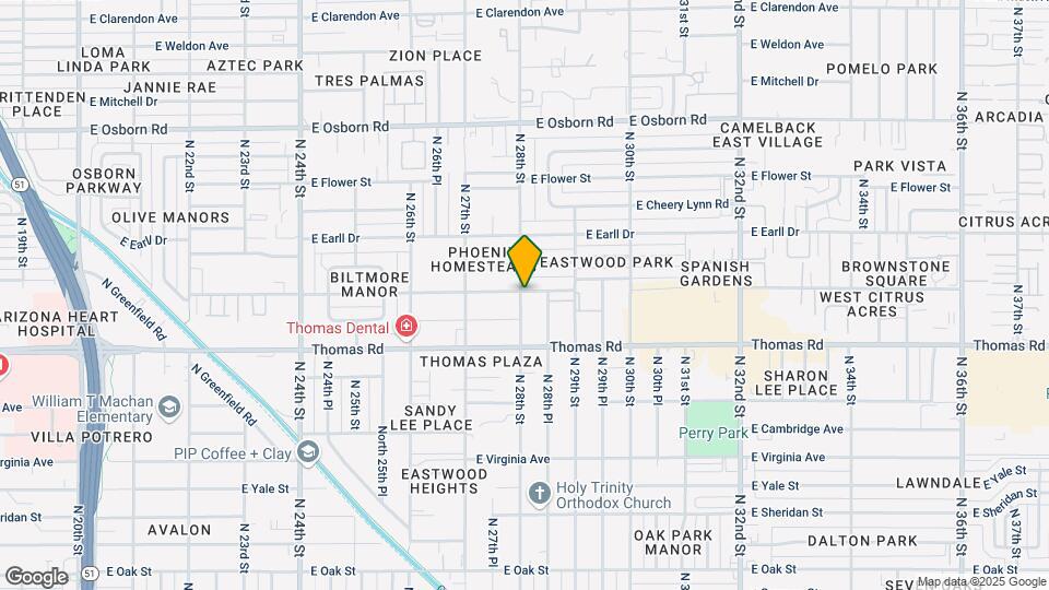 2929 N 28th St Map and Location Details