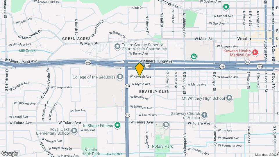 1703 W Kaweah Ave Map and Location Details