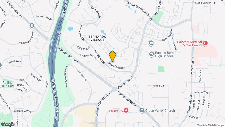 15174 Avenida Rorras Map and Location Details