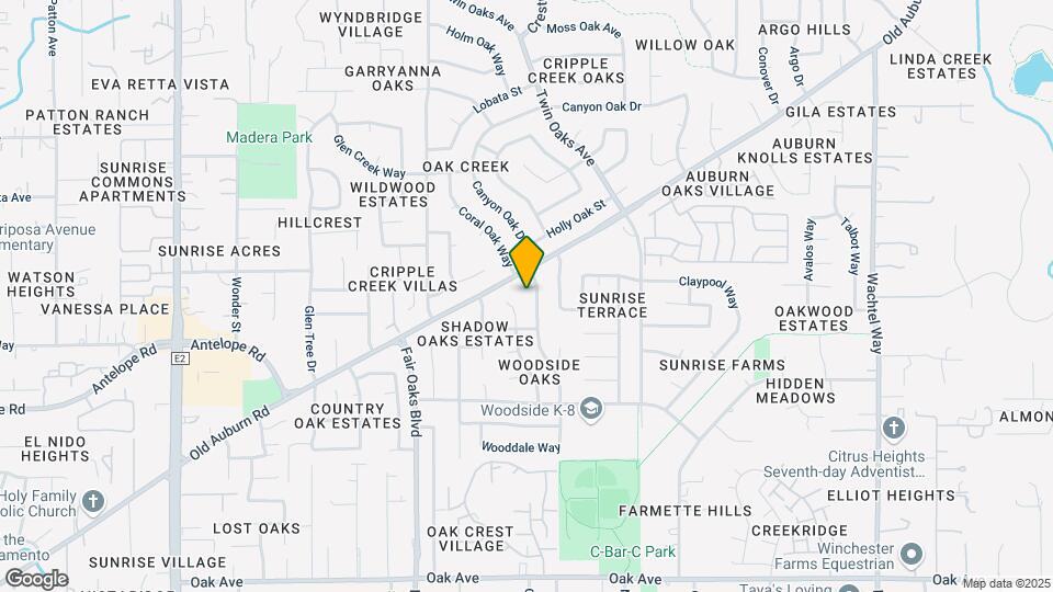 7829 Wooddale Way Map and Location Details