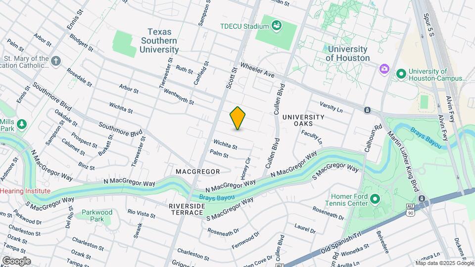 3845 Rosedale St Map and Location Details