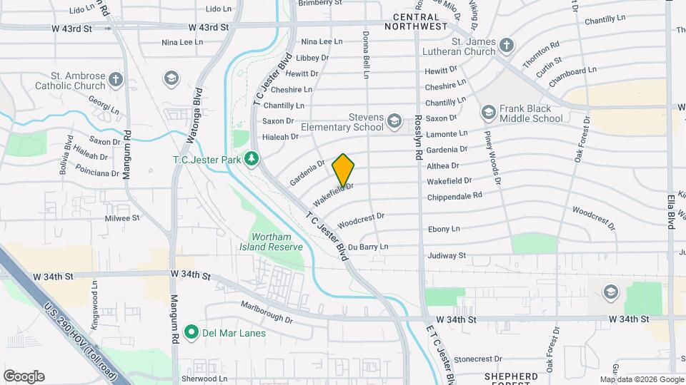 2107 Wakefield Dr Mapa y Detalles de la Ubicación