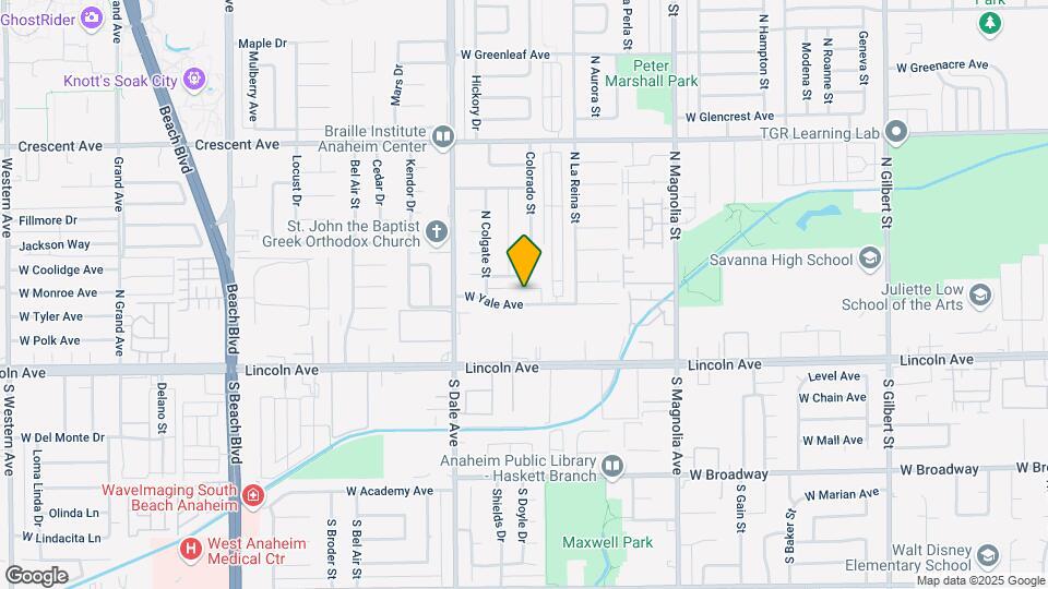 2735 W Yale Ave Map and Location Details