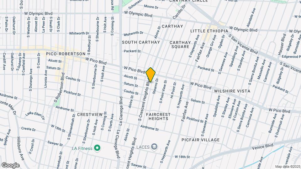 1436 S Crescent Heights Blvd Map and Location Details