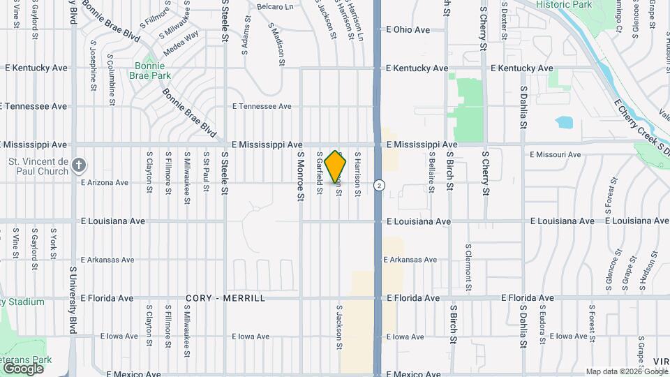 1215 S Jackson St Map and Location Details