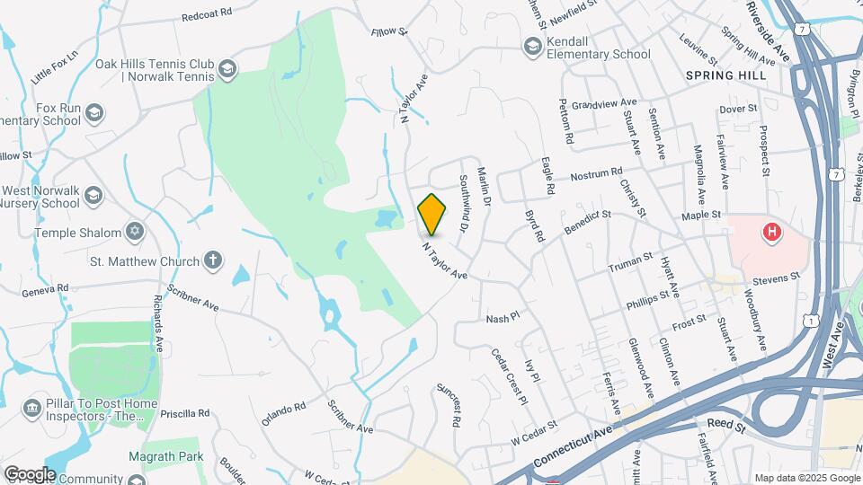 128 N Taylor Ave Map and Location Details