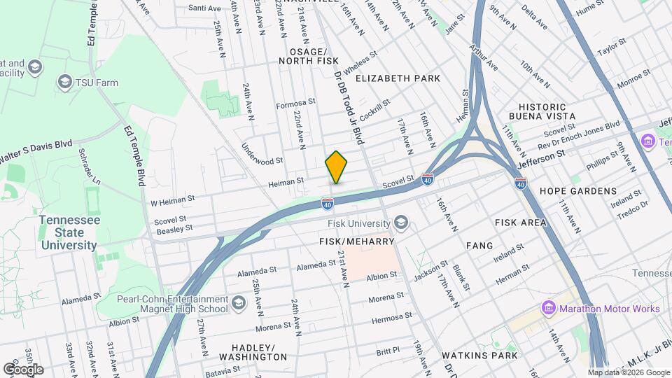 1826 Scovel St Map and Location Details
