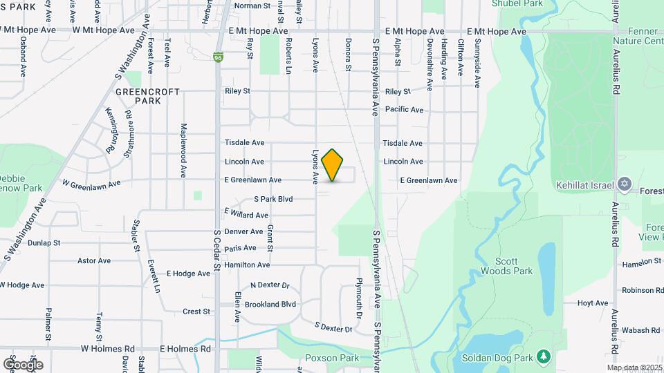 820 E Greenlawn Ave Map and Location Details