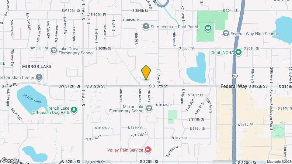 626 S 312th St Map and Location Details