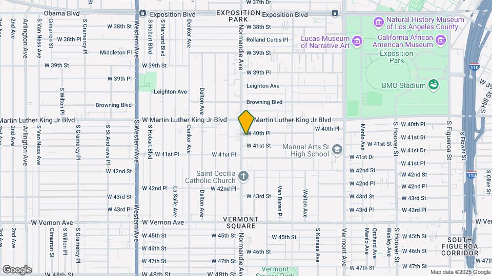 4056 S Normandie Ave Map and Location Details