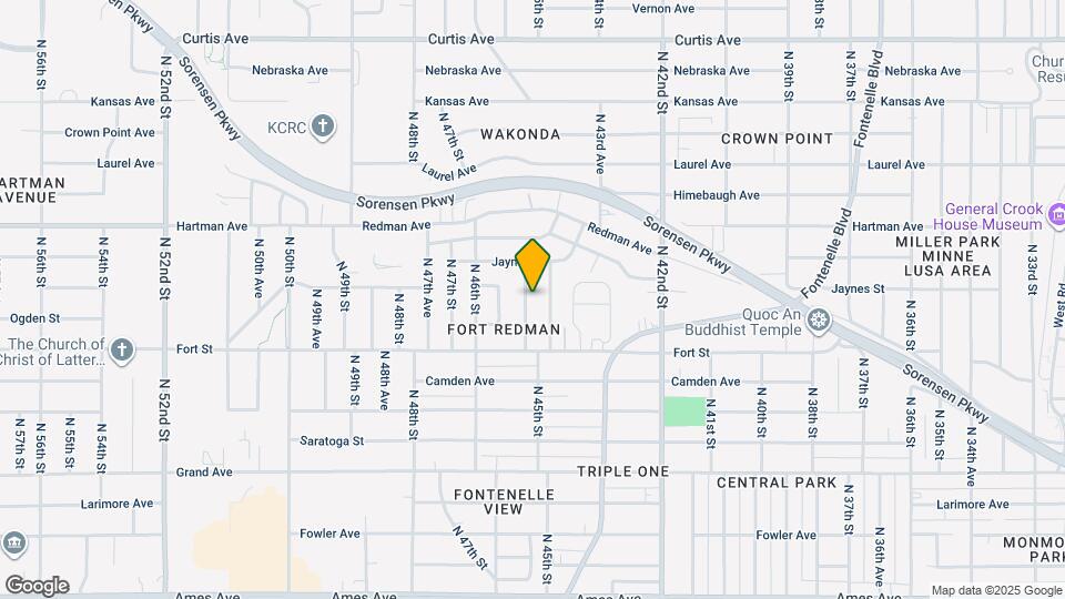 5331 N 45th St Map and Location Details