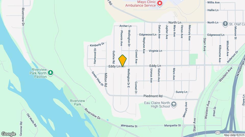 1105 Eddy Ln Map and Location Details
