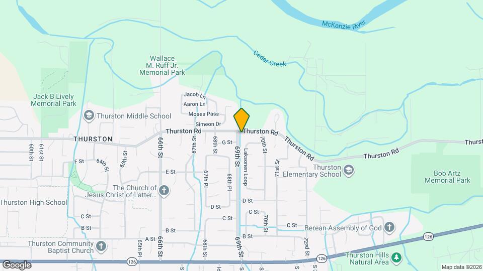 6905 Thurston Rd Map and Location Details