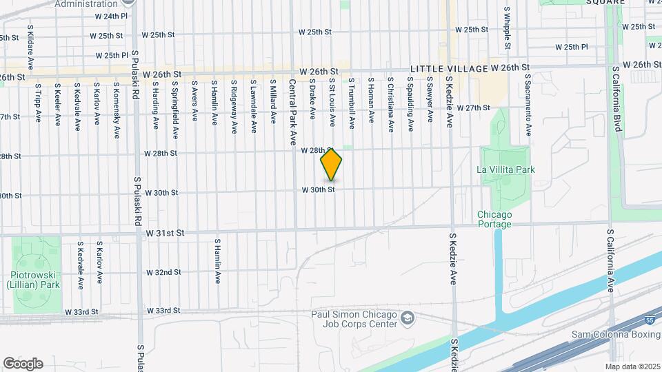 2858 S St Louis Ave Map and Location Details