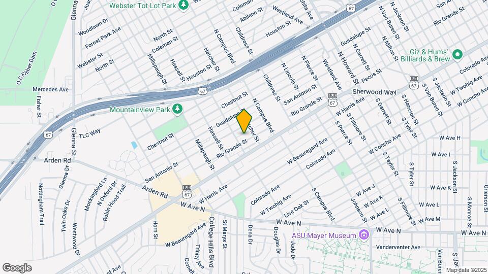 2718 Rio Grande St Map and Location Details