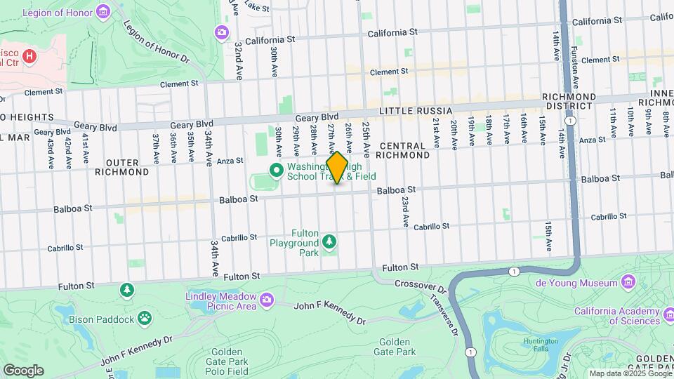 2558-2560 Balboa St Mapa y Detalles de la Ubicación