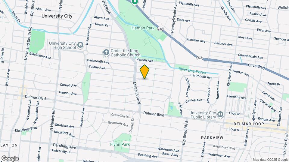 7130 Amherst Ave Map and Location Details