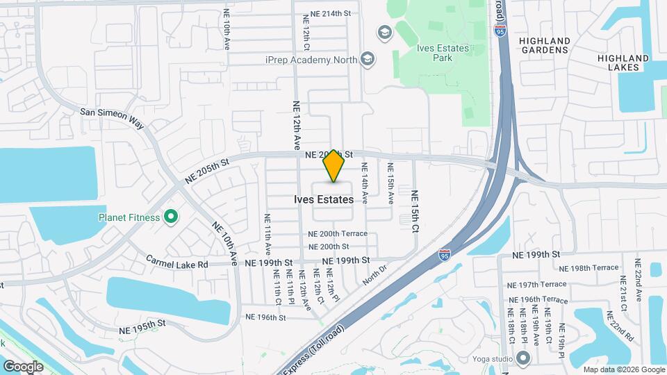 1300 NE 204th St Map and Location Details