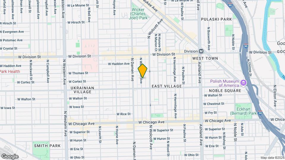 1049 N Winchester Ave Map and Location Details