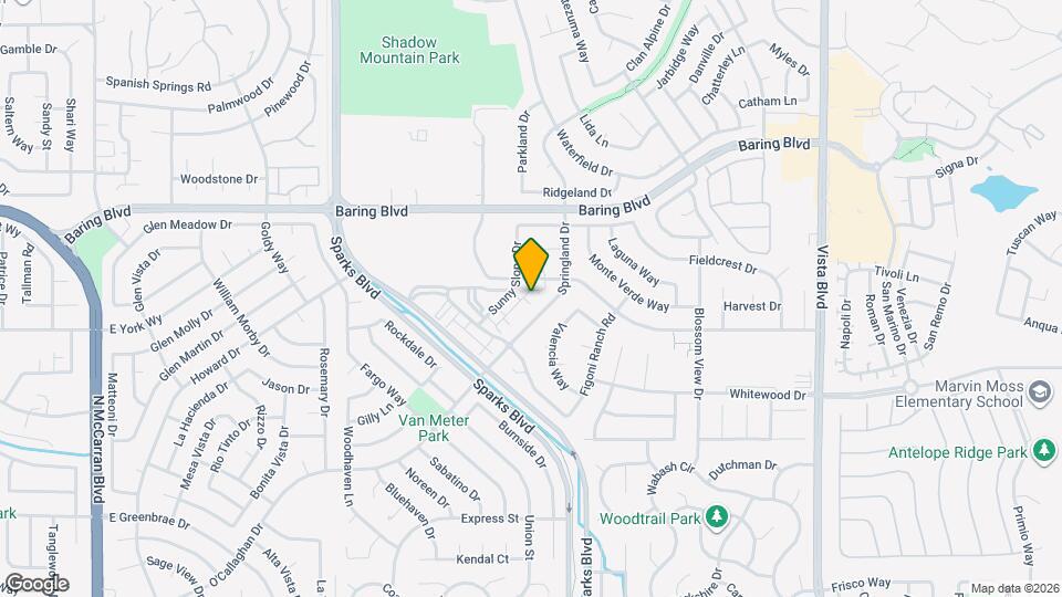 2614 Sunny Slope Dr Map and Location Details