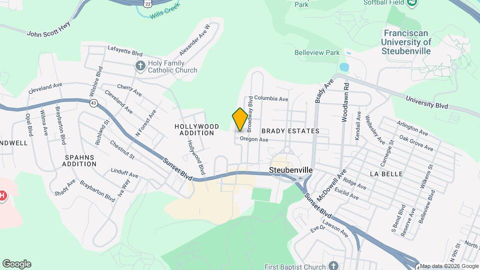 2019 Oregon Ave Map and Location Details