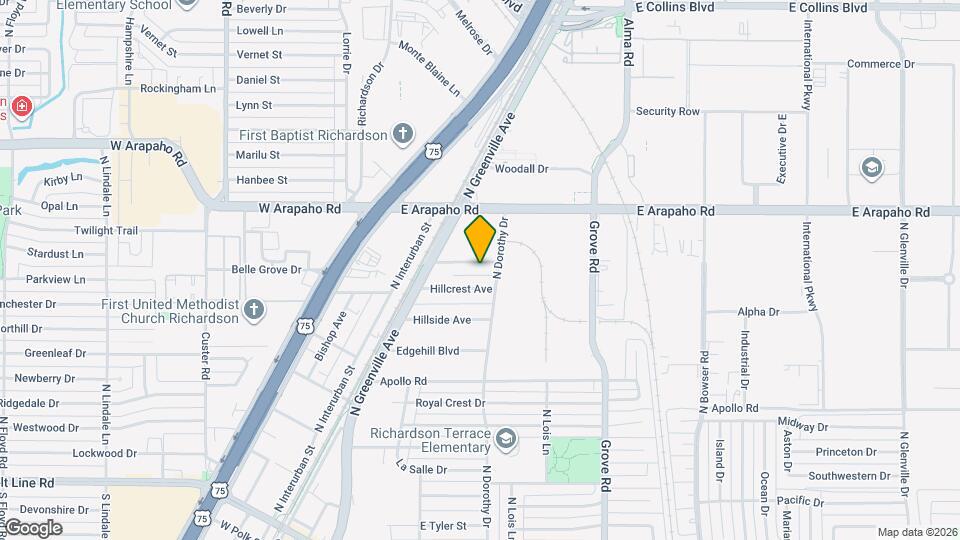 316 Hilltop Ave Map and Location Details