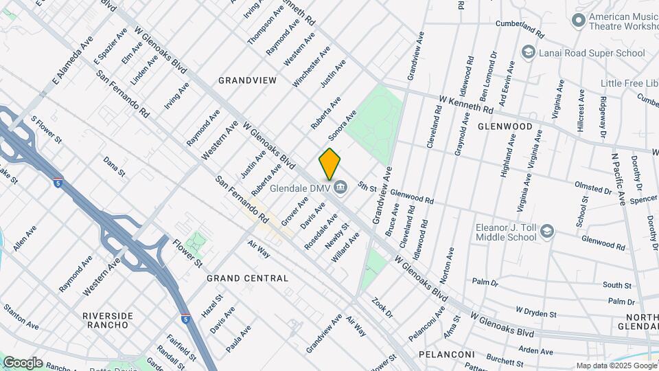 Furnished Studio-Los Angeles - Glendale Map and Location Details
