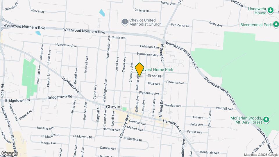 3940 Delmar Ave Map and Location Details