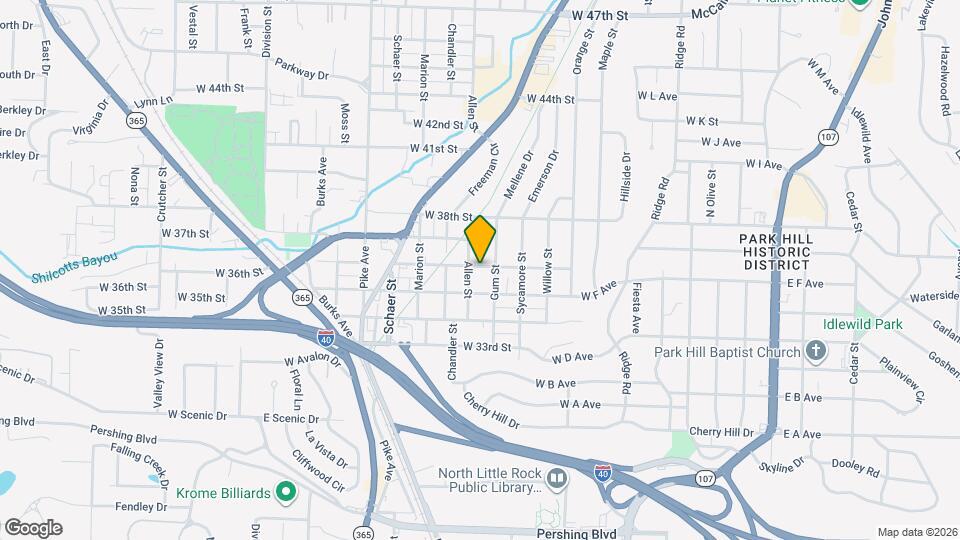 616 W 36th St Map and Location Details