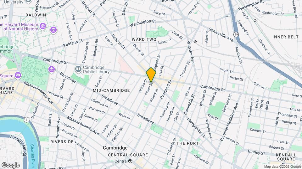 136 Inman St, Unit 1 Map and Location Details