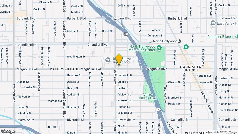 11675 Magnolia Blvd Map and Location Details