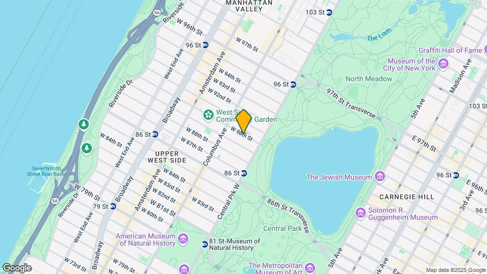 28 W 90th St Map and Location Details
