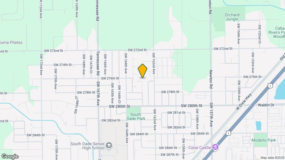 16305 SW 276th Ter Mapa y Detalles de la Ubicación