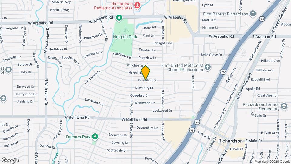 623 Greenleaf Dr Map and Location Details