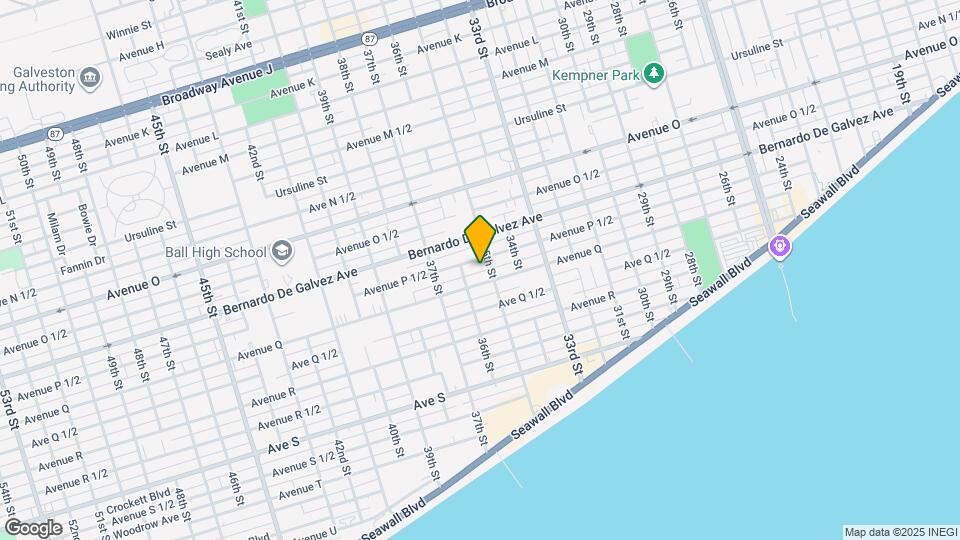 3720 Avenue P 1/2 Rear Map and Location Details