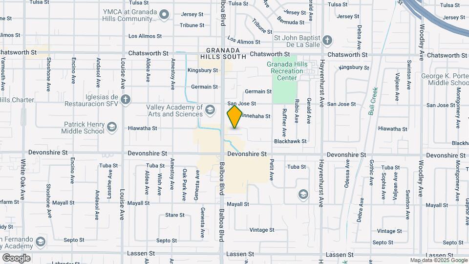 16935 Blackhawk St Map and Location Details