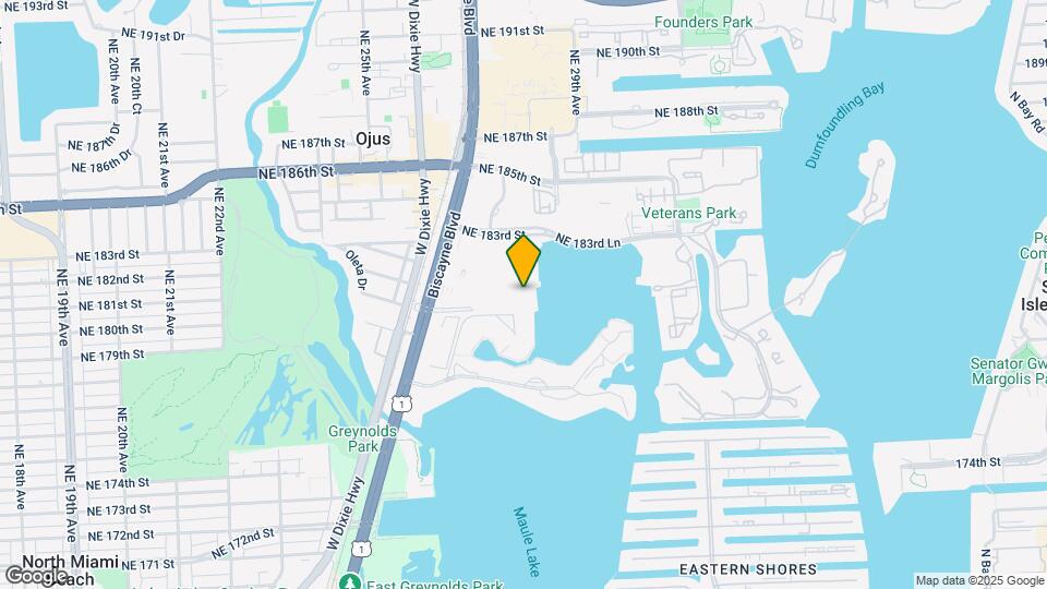 18011 Biscayne Blvd, Unit # 1001 Mapa y Detalles de la Ubicación