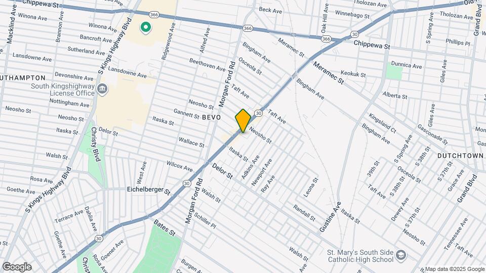 4182 Neosho St, Unit 1ST FLOOR Mapa y Detalles de la Ubicación