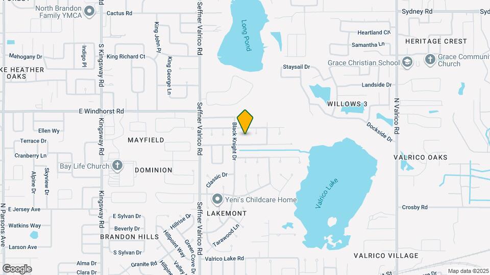 1200 Lake Valrico Ln Map and Location Details
