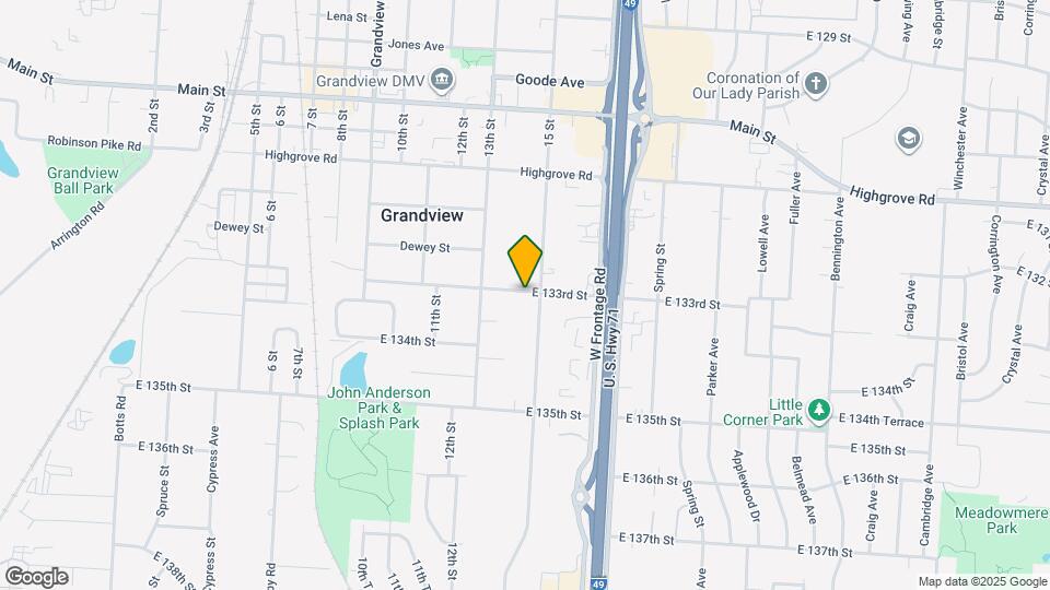 1405 E 133rd St Mapa y Detalles de la Ubicación