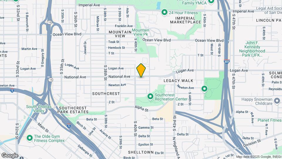 4037 National Ave Mapa y Detalles de la Ubicación