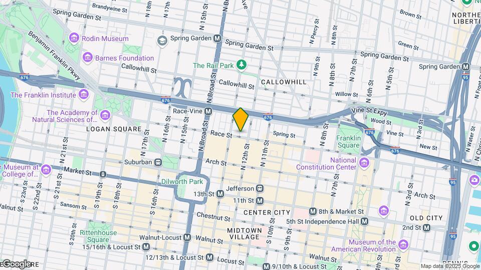 1217 Race St Map and Location Details