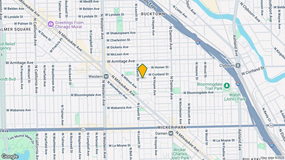 2144 W Moffat St-Unit -2 Map and Location Details