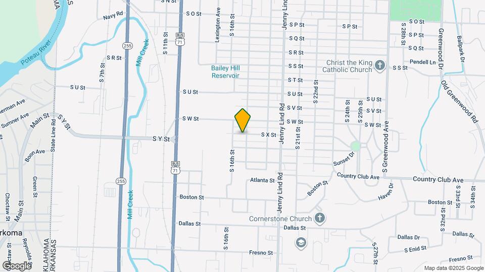 1618 S X St Map and Location Details