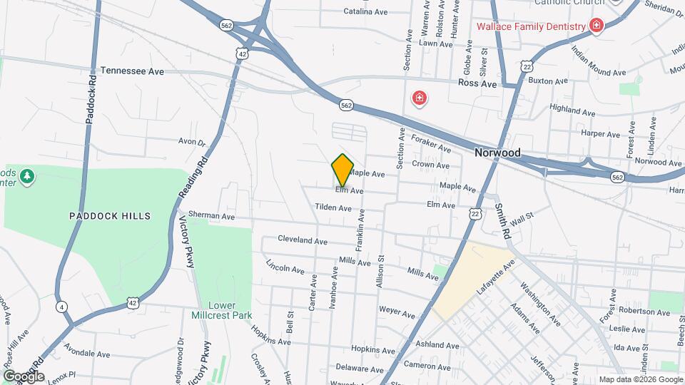 1911 Elm Ave Map and Location Details