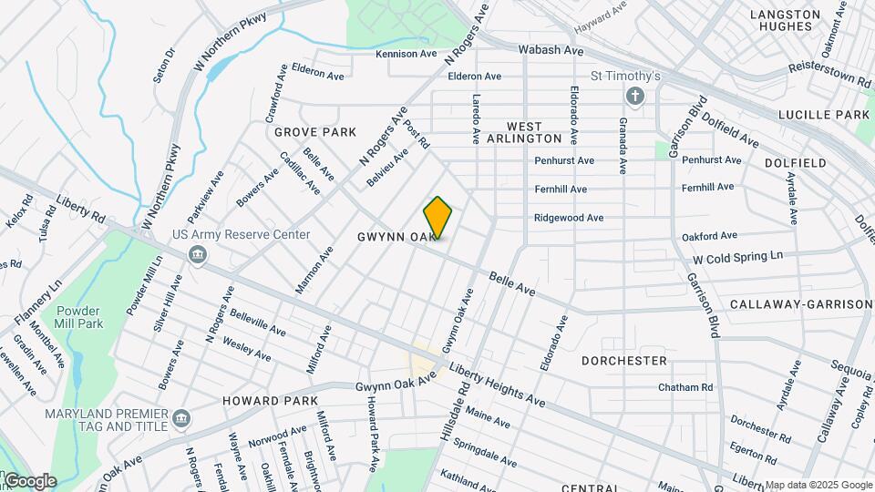 3802 Woodbine Ave Map and Location Details