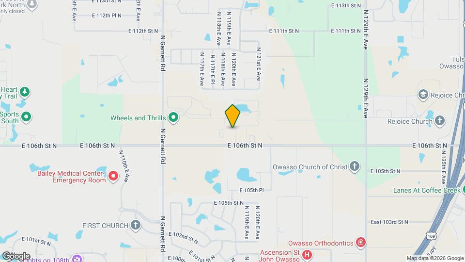 10616 N 120th E Ave Map and Location Details