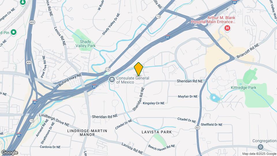 1524 Chantilly Dr NE Map and Location Details